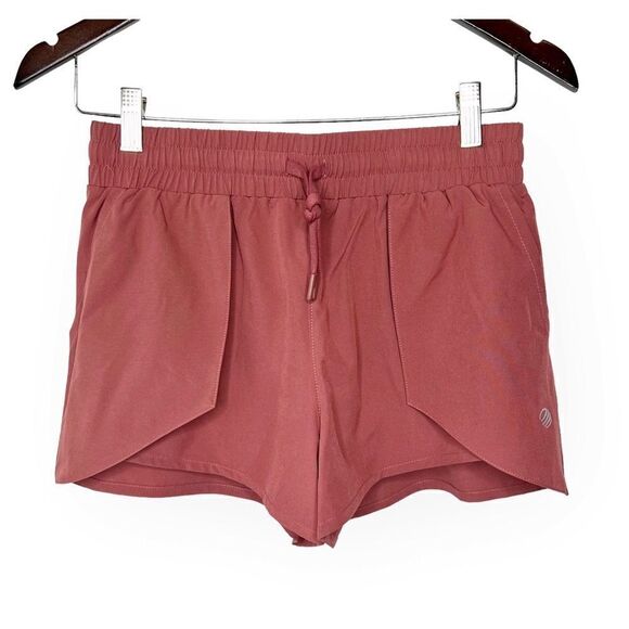 Mondetta Womens Dark Orchid Overlap Pocket Athletic Shorts S NWT - Picture 1 of 11